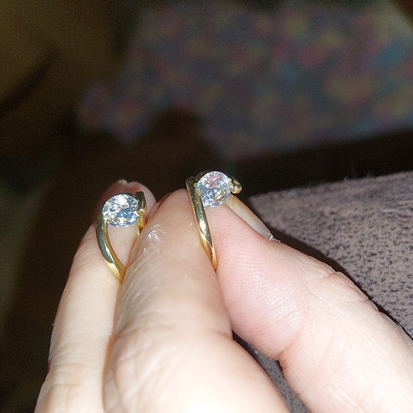 earrings Jewelry New Faux Diamond Hoop Earrings Poshmark